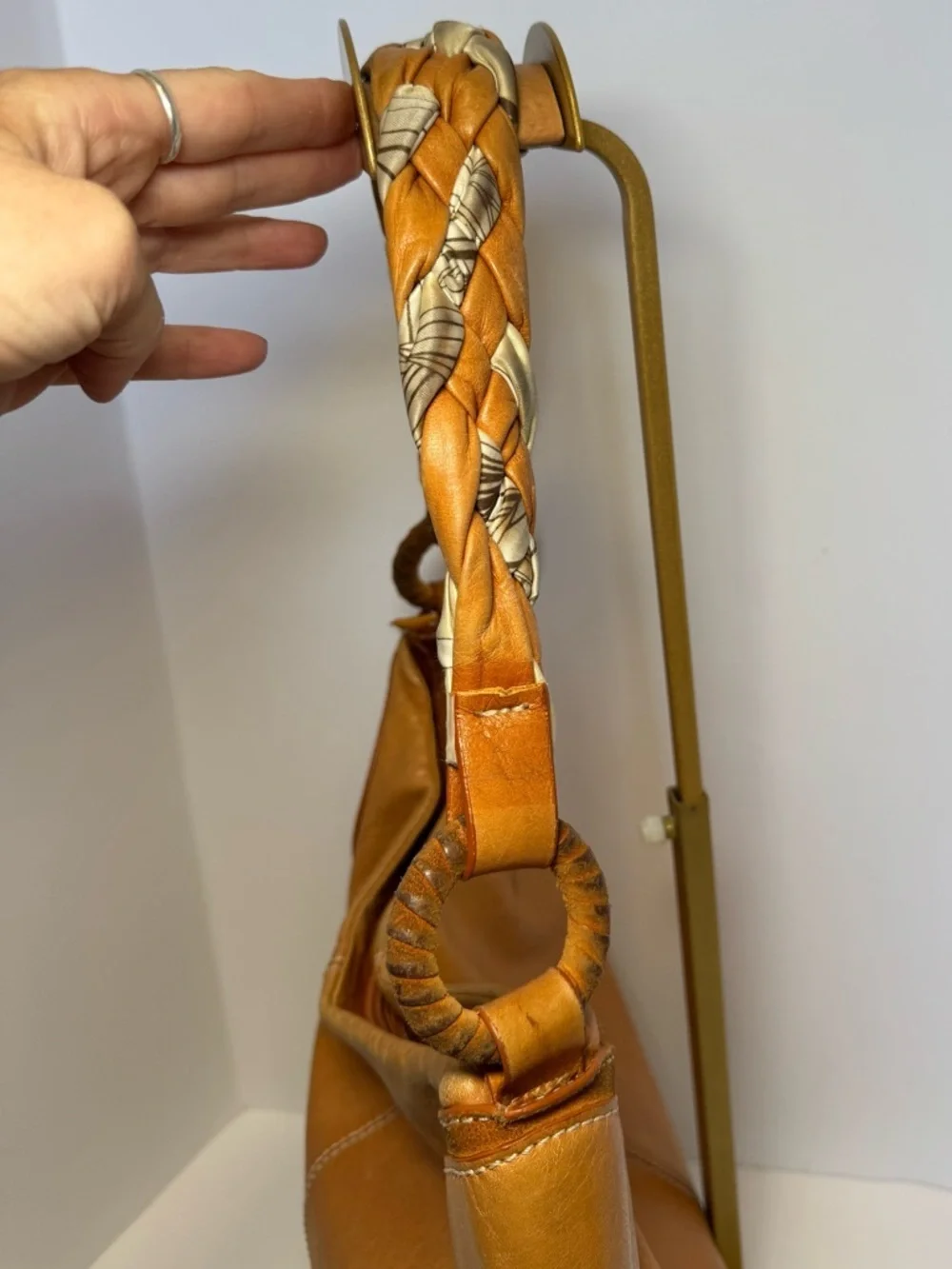 Francesco Biasia BEAUTIFUL SOFT leather shoulder bucket bag